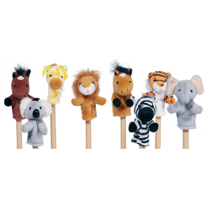 Marionnettes à doigts animaux - Asco & Celda