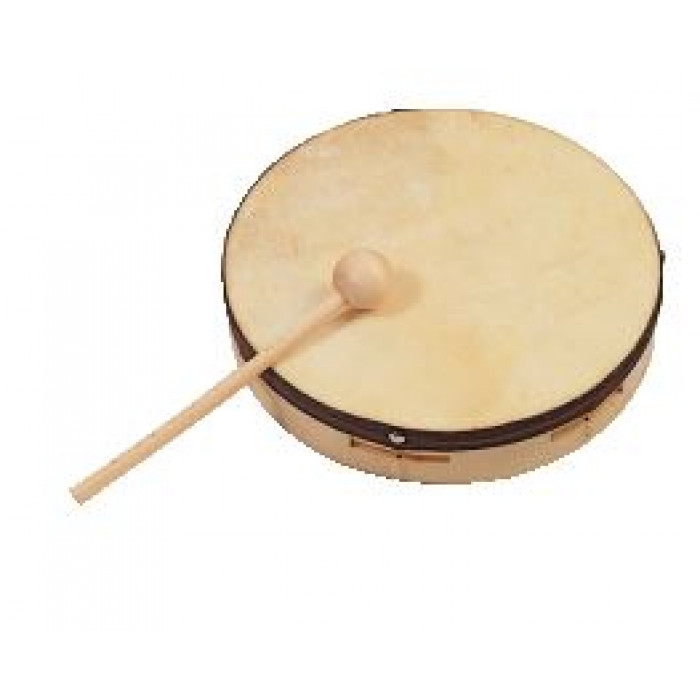Tambourin à main avec cymbales en métal, simple, cymbales en métal, peau de  tambour en peau de mouton, tambourins en bois, divertissement, timbre  musical - AliExpress