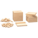 Cubes base 10 en bois RE-Wood®